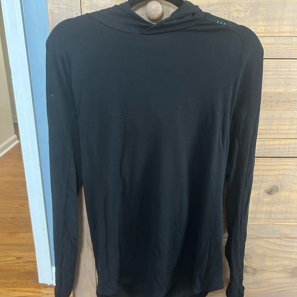Men's Black Lululemon License to Train Hoodie - Medium